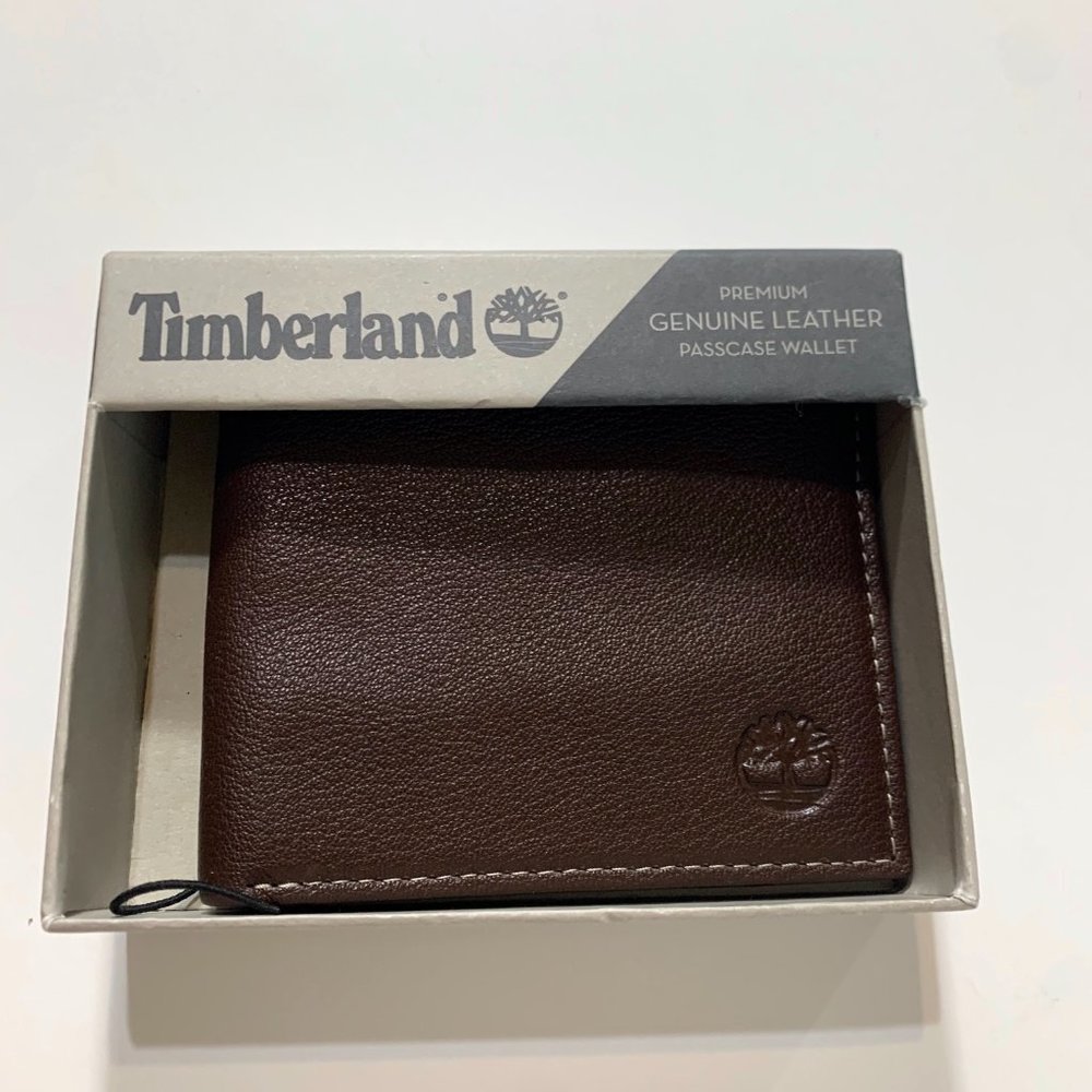 Timberland Genuine Leather Trifold Wallet